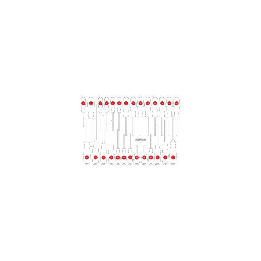 Пінопластовий вкладиш для органайзера KS TOOLS 811.0027-97, фото №1