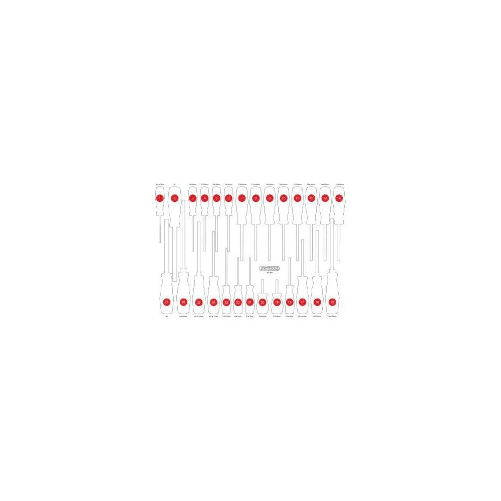 Пінопластовий вкладиш для органайзера KS TOOLS 811.0027-97, фото №1