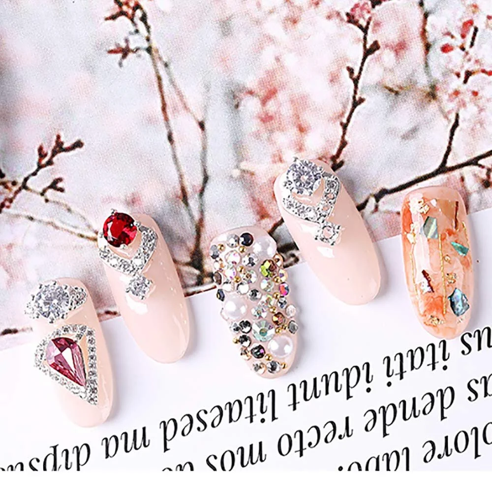 Стрази Плоскі Круглі Блакитні Різних Розмірів, фото №2