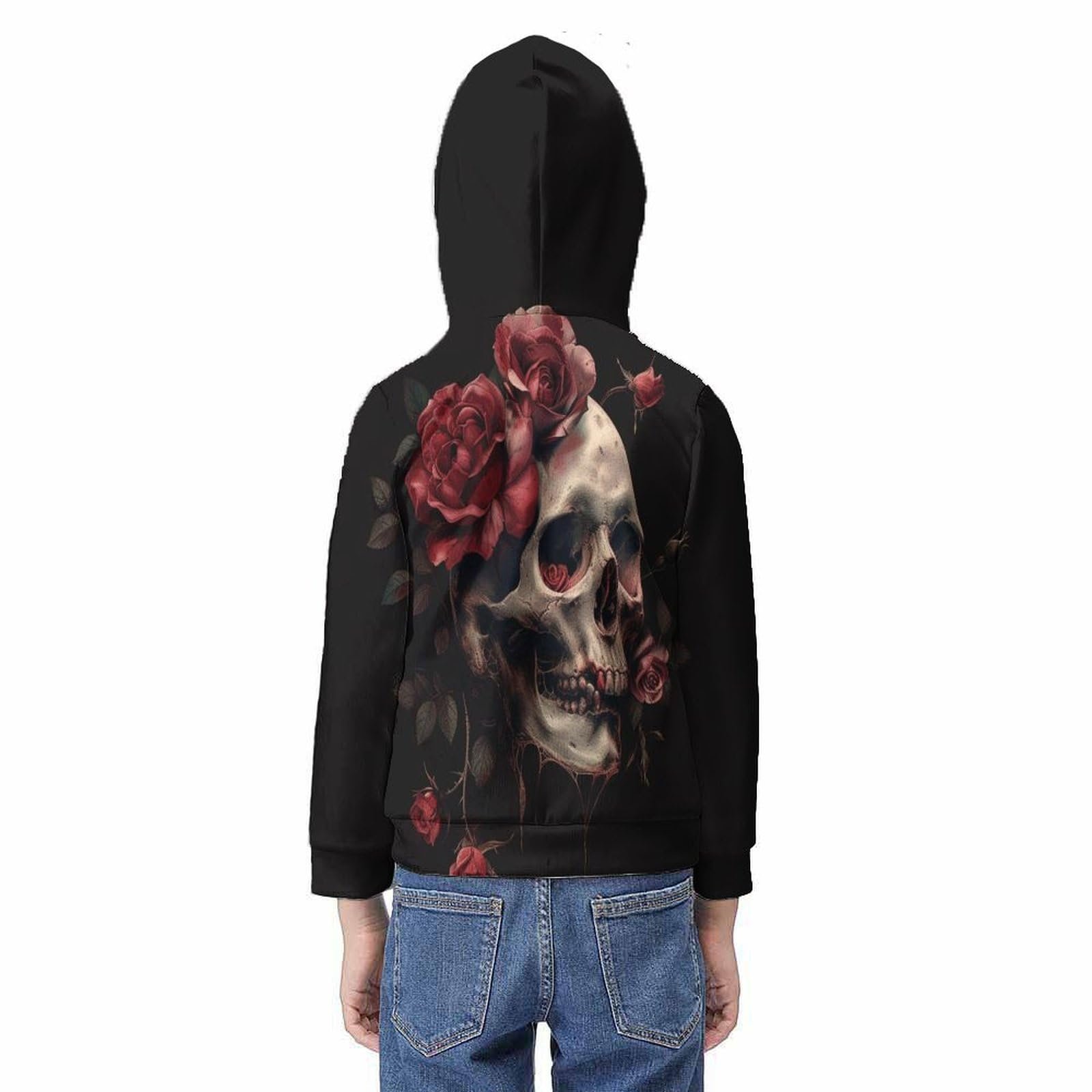 Худі для хлопчиків KHHKJBVCE Skull, Підлітковий джемпер, фото №6