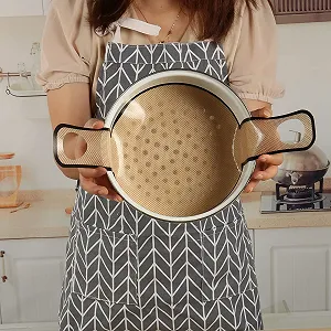 Килимок для випікання в жаровнях Багаторазовий з довгими ручками Коричневий synthetic.ua - Фото 1