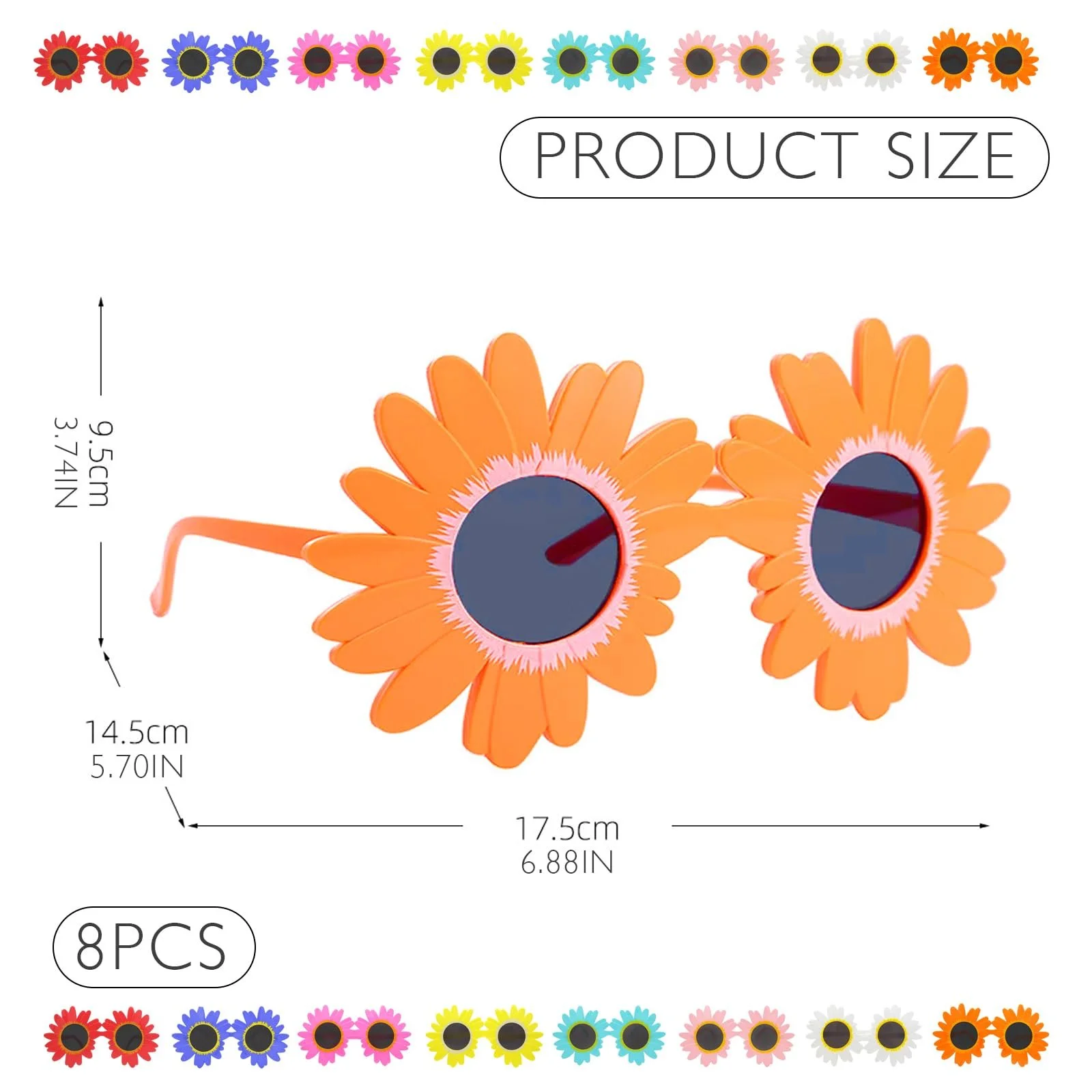 Солнцезащитные очки Подсолнечник, 8 штук, фото №2