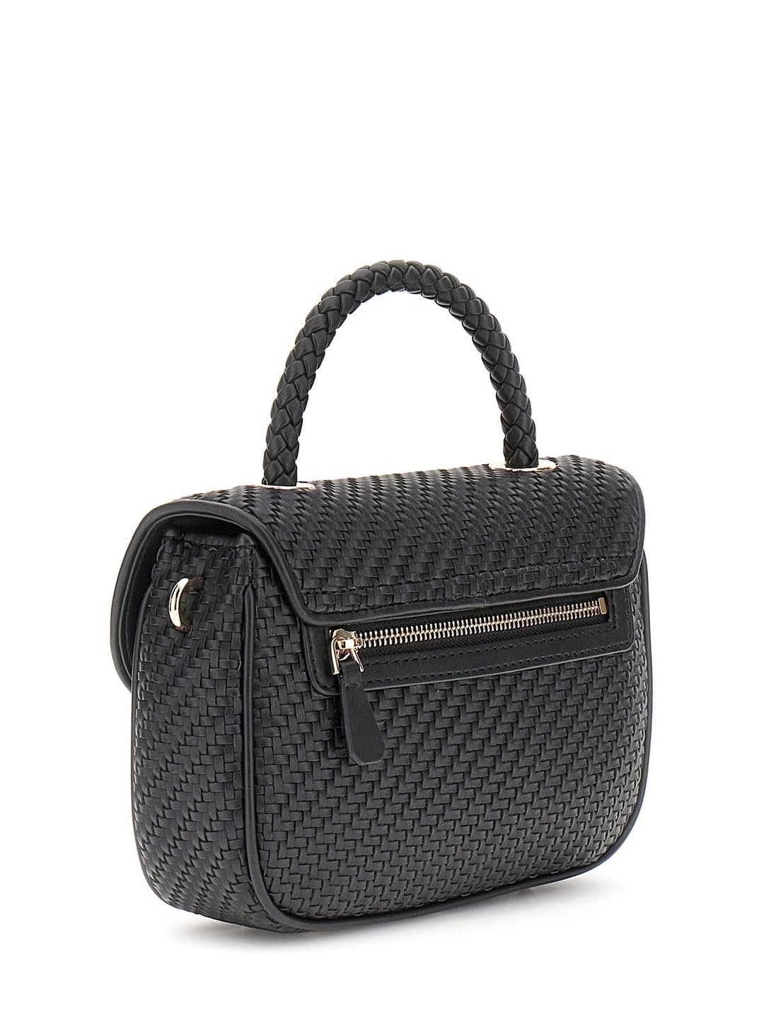 Сумка з верхньою ручкою GUESS Mirema Flap Black, фото №3