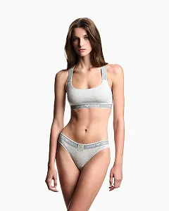 Бралетт та бюстгальтер Emporio Armani Logo Band Brazilian synthetic.ua - Фото 1