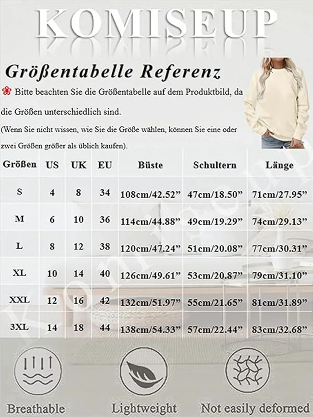 Рубашка Komiseup Спортивная с длинным рукавом Женская Базовая Толстовка без капюшона Элегантная Однотонная с длинным рукавом Свободный Повседневный Топ Осенне-зимний Хлопковый Джемпер Подростковая Уличная одежда, фото №5