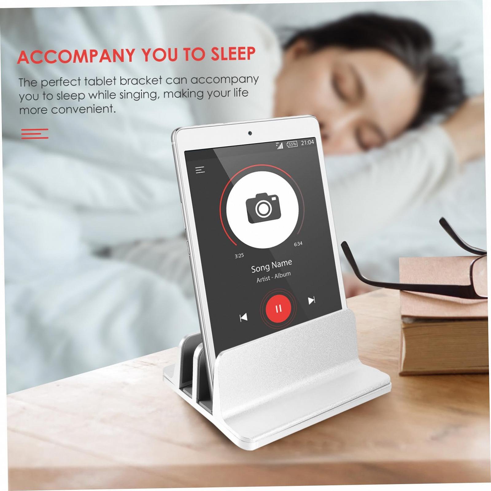 Подставка для ноутбука алюминиевая вертикальная стабильная для экономии места Органайзер для стола Прочный держатель для ноутбука и планшета Офисный настольный, фото №8