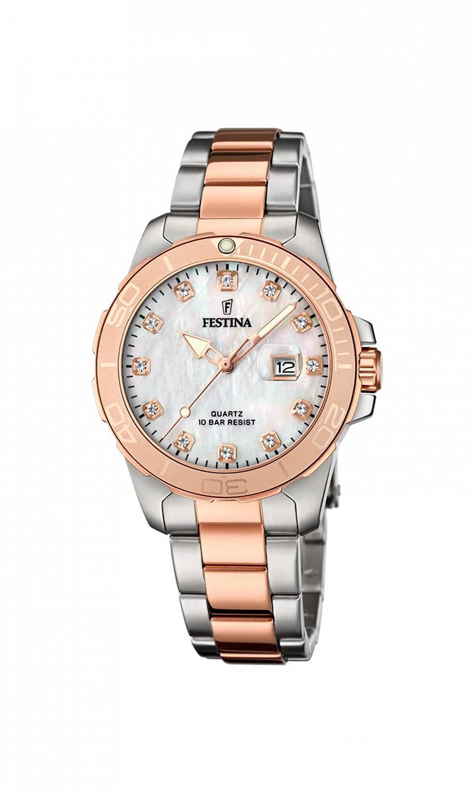Женские часы Festina Nacre Boyfriend Collection, браслет из нержавеющей стали, фото №1
