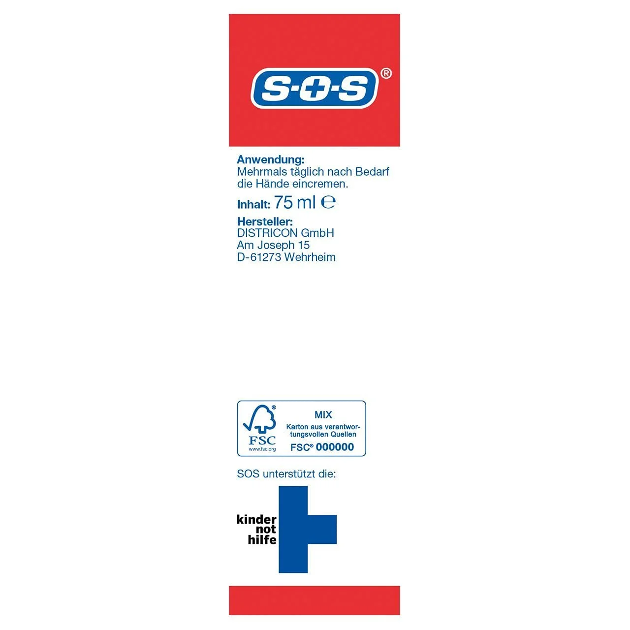 Крем для рук SOS MicroSilber 75 мл, фото №5