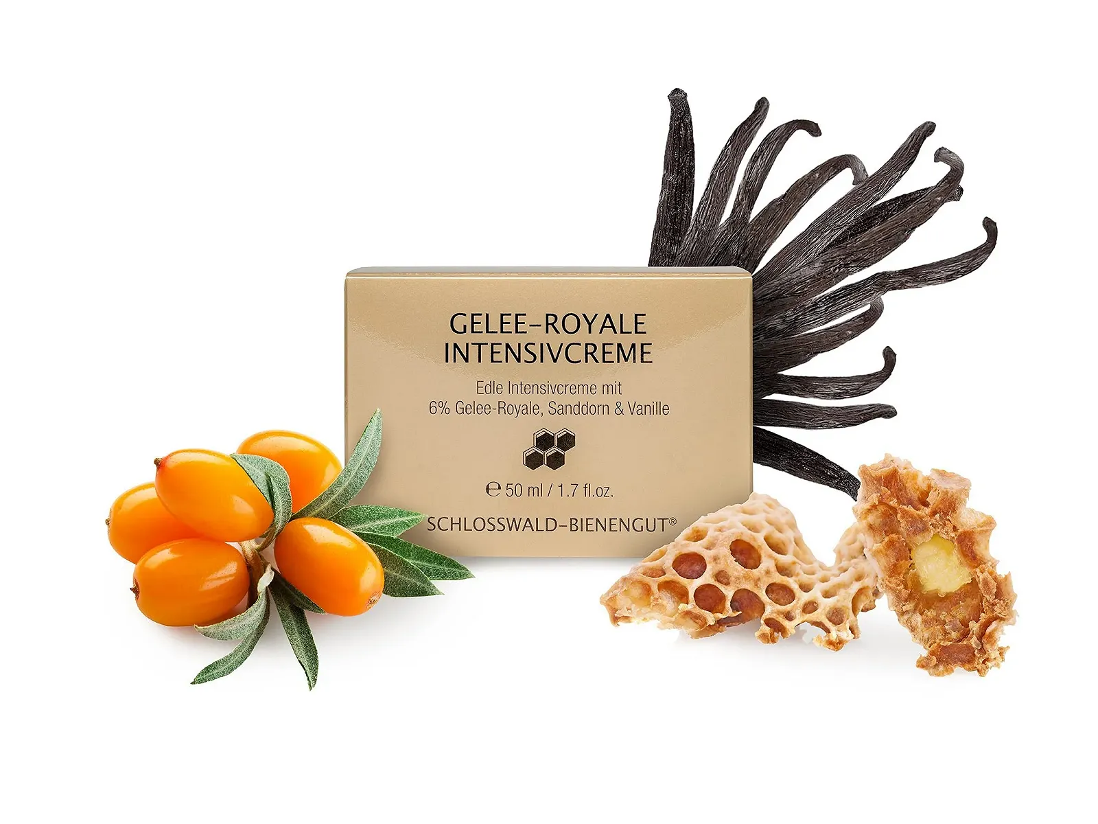 Крем для обличчя Royal Jelly Intensive для сухої шкіри з маточним молочком та обліпихою, 50 мл, фото №5