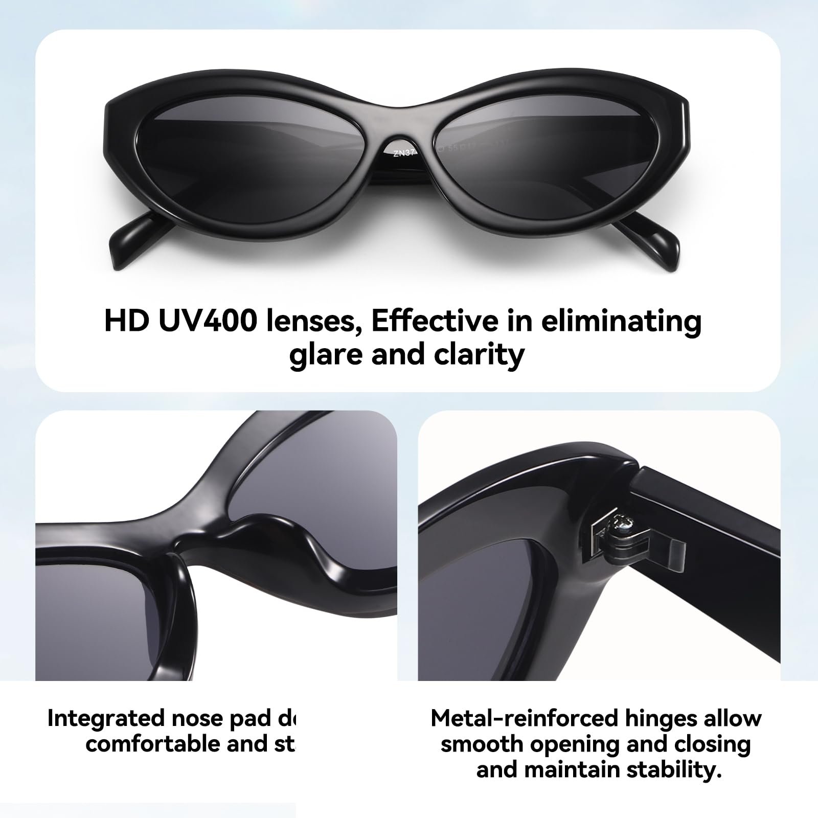 Овальні сонцезахисні окуляри Dollger Retro для чоловіків і жінок з захистом від ультрафіолету, доступні в різних кольорах, фото №6 Овальні сонцезахисні окуляри Dollger Retro для чоловіків і жінок з захистом від ультрафіолету, доступні в різних кольорах, фото №6