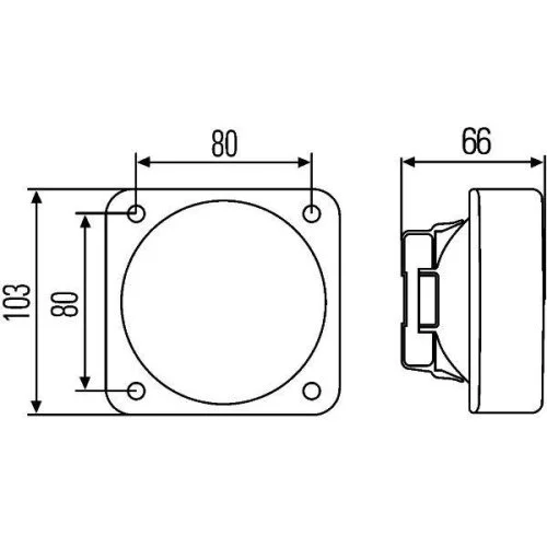 Рабочая фара HELLA 1GA 996 020-001 для STEYR CASE IH MASSEY FERGUSON AGCO, фото №3