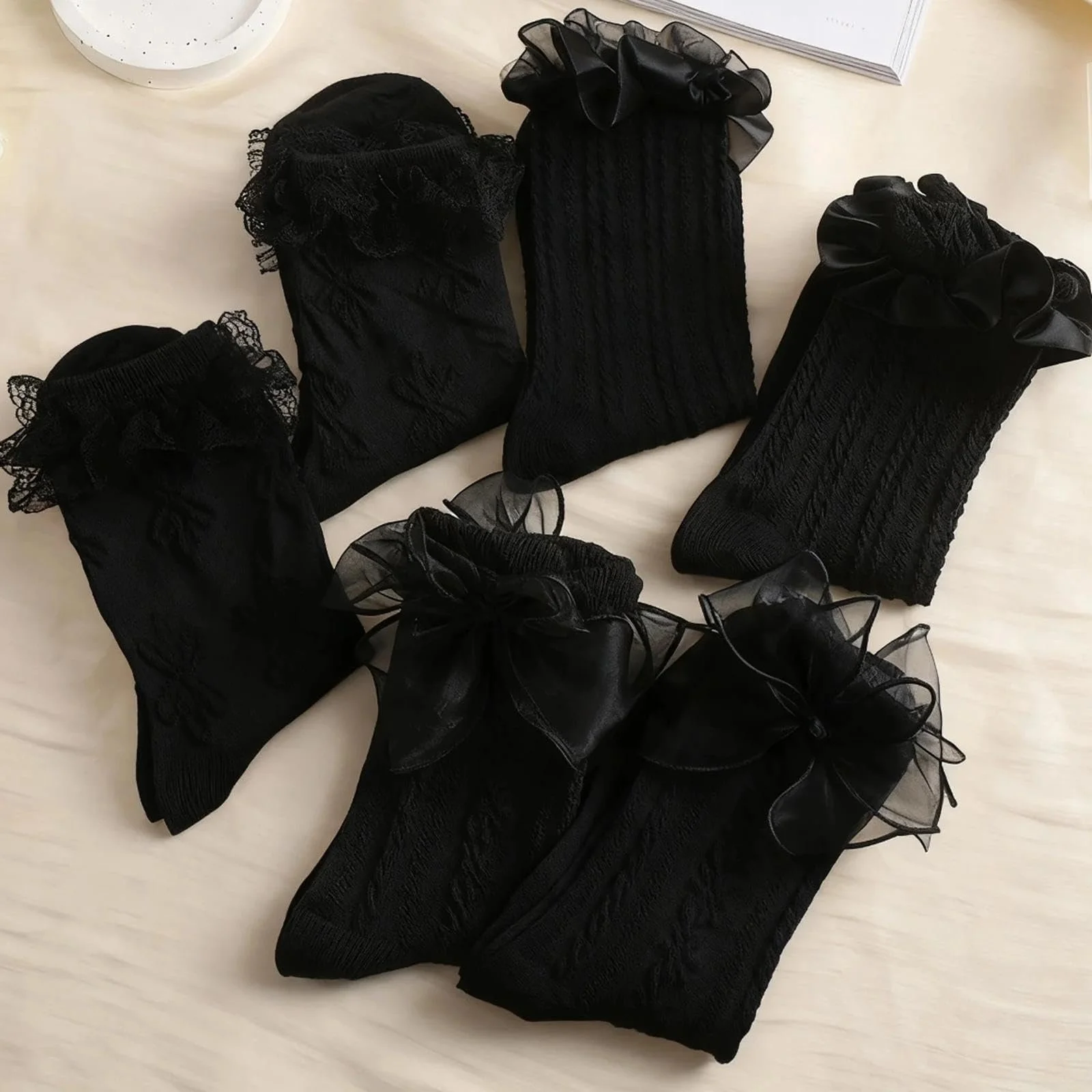 Шкарпетки з оборками жіночі (6 пар) Бавовна, фото №7 Шкарпетки з оборками жіночі (6 пар) Бавовна, фото №7