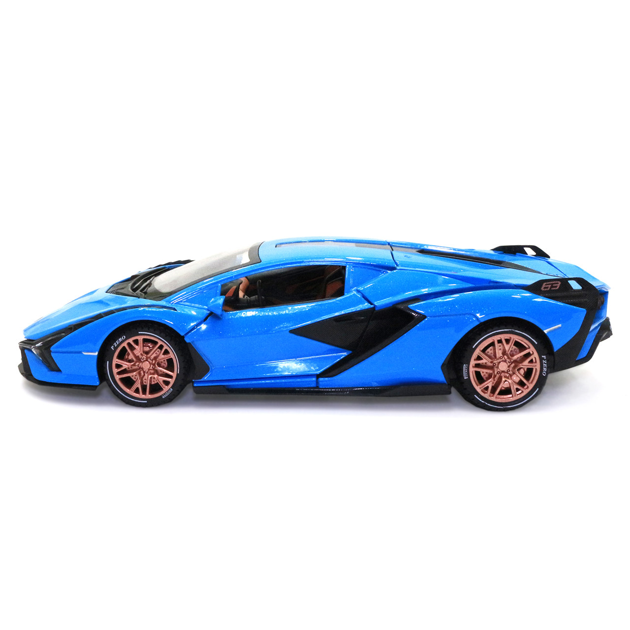 Игрушечная машинка металлическая Lamborghini Sian АвтоЕксперт Ламборджини Сиан свет звук 20*8*5 см, фото №4