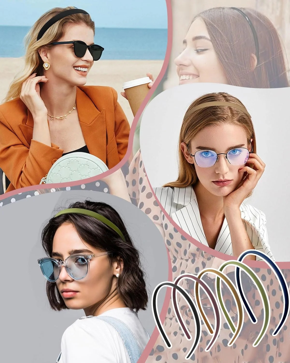 Набір з 5 обручів на голову, фото №5