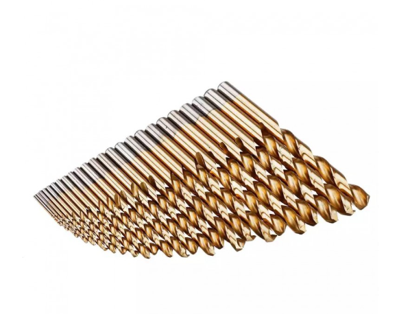 Набір сверлів з титановим покриттям від 1 мм до 13 металів / дерева Drillpro HSS, фото №2