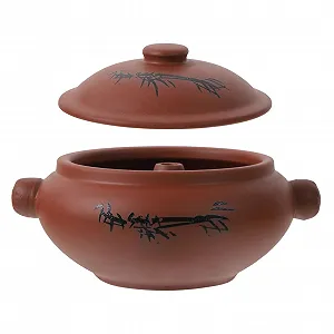 Керамічна каструля для тушкування термостійка глиняна - Фото 1