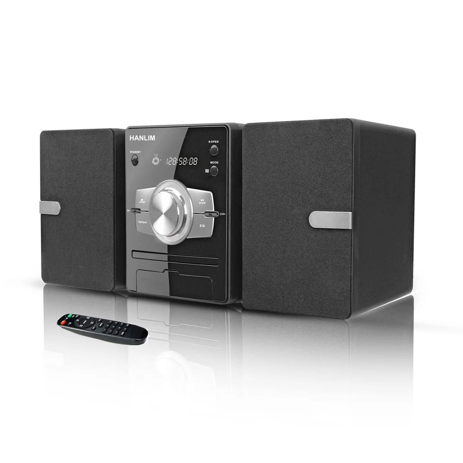 CD-система HANLIM Mini Component 30 Вт RMS CD-проигрыватель FM/Bluetooth Совместимый/USB/AUX/Дистанционное управление/Разъем для наушников, фото №1