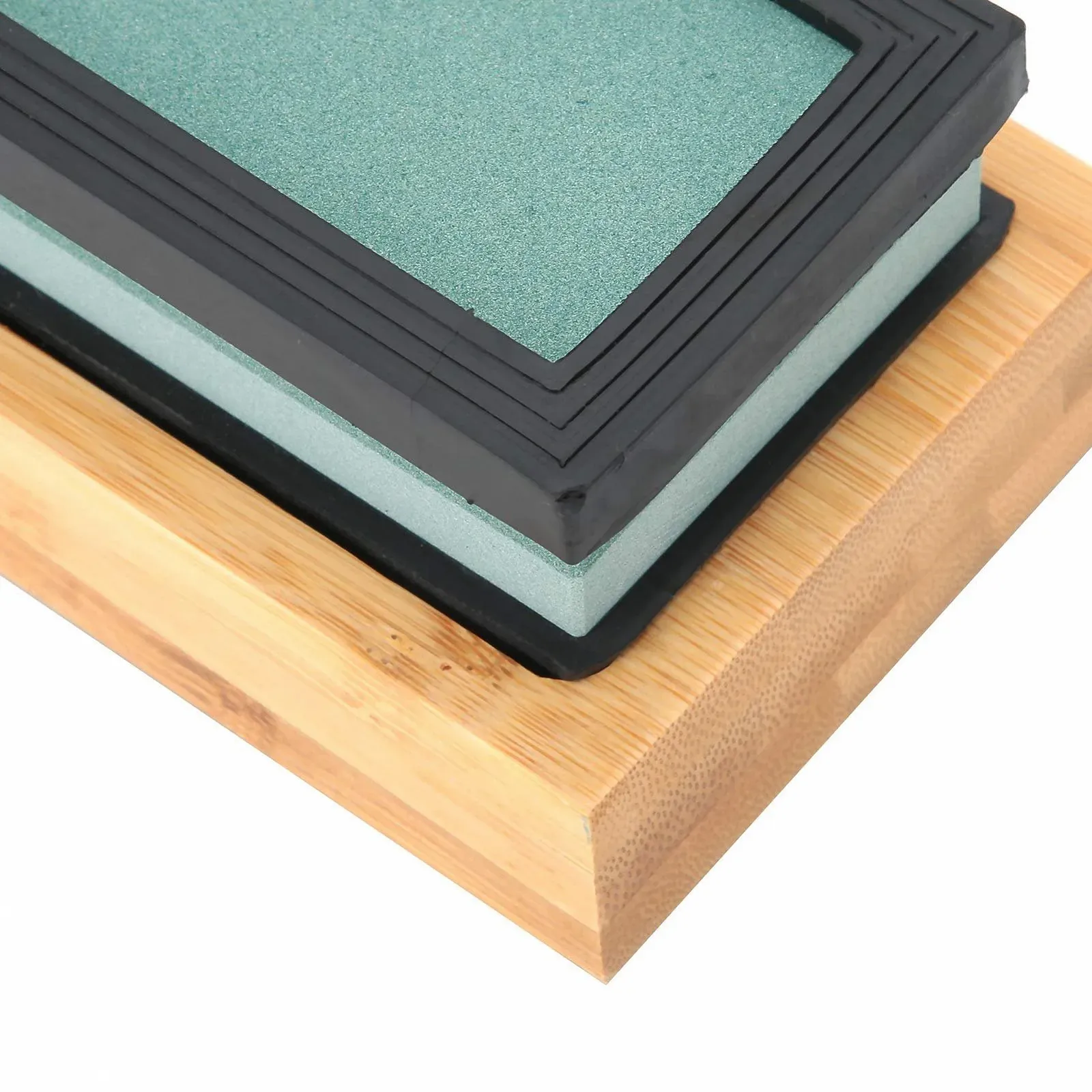 Точильний камінь двосторонній 400 Grit 1000 Grit з силіконовою підставкою, фото №8