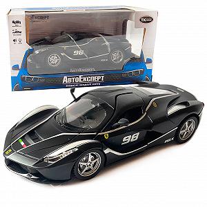 Машинка детская АвтоЕксперт металлопластик черный матовая LaFerrari свет звук иннерц откр двери баг - Фото 1
