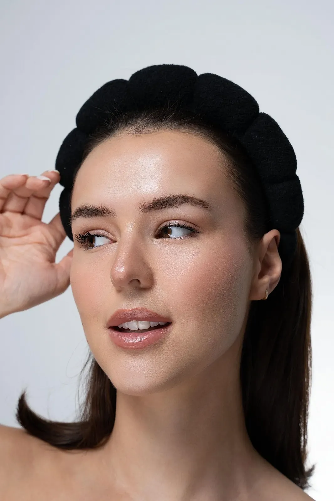 Обруч на голову Brushworks Cloud Чорний, фото №2