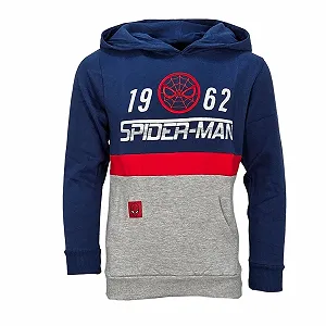 Купить Худи E plus M Spider-Man Детский для мальчиков 104-152 - Флисовое худи с карманом-кенгуру - Теплый джемпер Сине-серый Красный - 80% Хлопок 20% Полиэстер - Фото 1 Худи E plus M Spider-Man Детский для мальчиков 104-152 - Флисовое худи с карманом-кенгуру - Теплый джемпер Сине-серый Красный - 80% Хлопок 20% Полиэстер - Фото 1