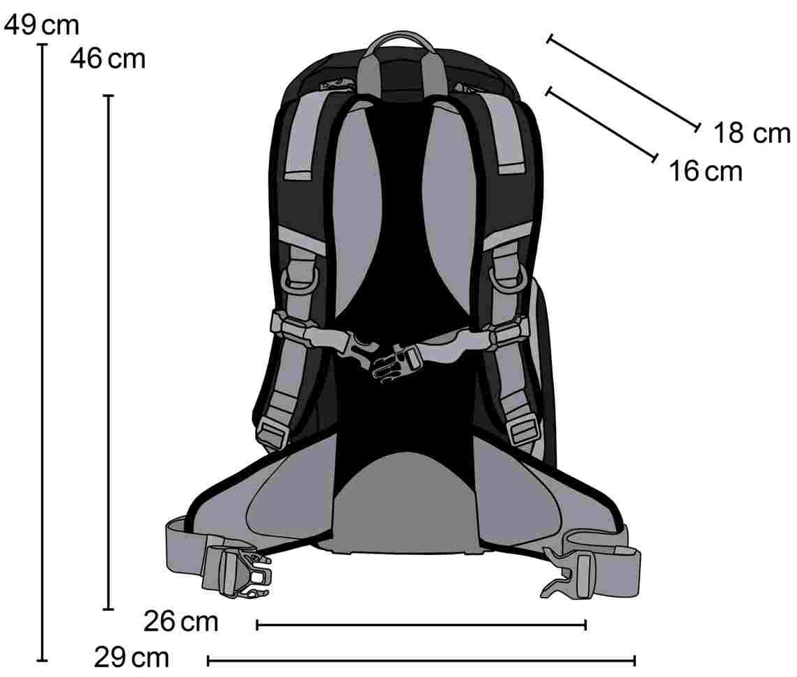 Фоторюкзак Mantona Elements 2-в-1 (зі знімною сумкою) / 49 x 29 x 18 см / Чорний, фото №5