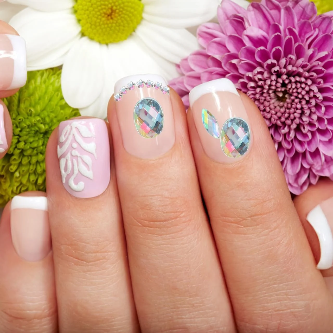 Стрази акриловіOOFAN, 300 шт, різнокольорові, плоскі, для нігтів, волосся, блискучі камені для косметики та творчості, фото №7 Стрази акриловіOOFAN, 300 шт, різнокольорові, плоскі, для нігтів, волосся, блискучі камені для косметики та творчості, фото №7