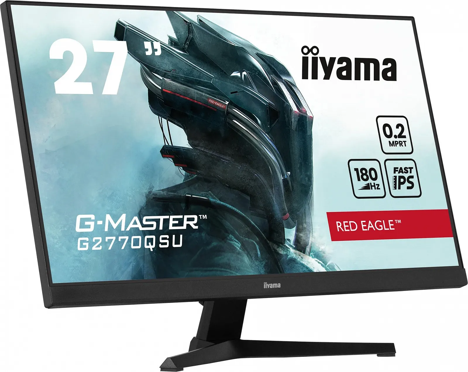 Монитор 27" iiyama Red Eagle G-Master G2770QSU-B6 Full HD Fast IPS 180 Гц, фото №4 Монитор 27" iiyama Red Eagle G-Master G2770QSU-B6 Full HD Fast IPS 180 Гц, фото №4