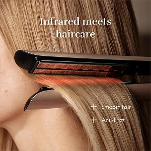 Выпрямитель для волос Silk'n SilkyStraight с инфракрасной и ионной технологией бежевый цена на synthetic.ua - Фото 1 Выпрямитель для волос Silk'n SilkyStraight с инфракрасной и ионной технологией бежевый synthetic.ua - Фото 1