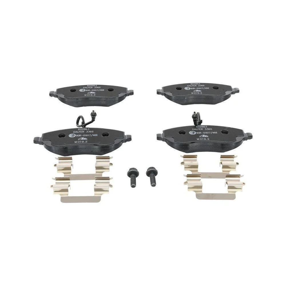 Комплект гальмівних колодок, дискове гальмо ATE 13.0460-2863.2 для CITROËN FIAT PEUGEOT, фото №1