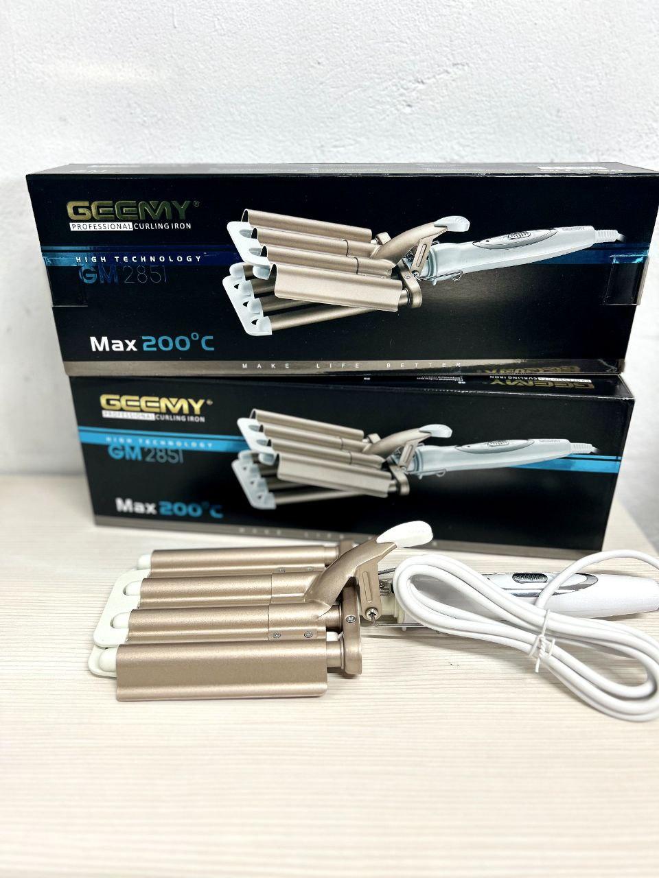 Плойка для завивки волос пять волн Gemei GM2851 тройная mm 5, фото №2 Плойка для завивки волос пять волн Gemei GM2851 тройная mm 5, фото №2