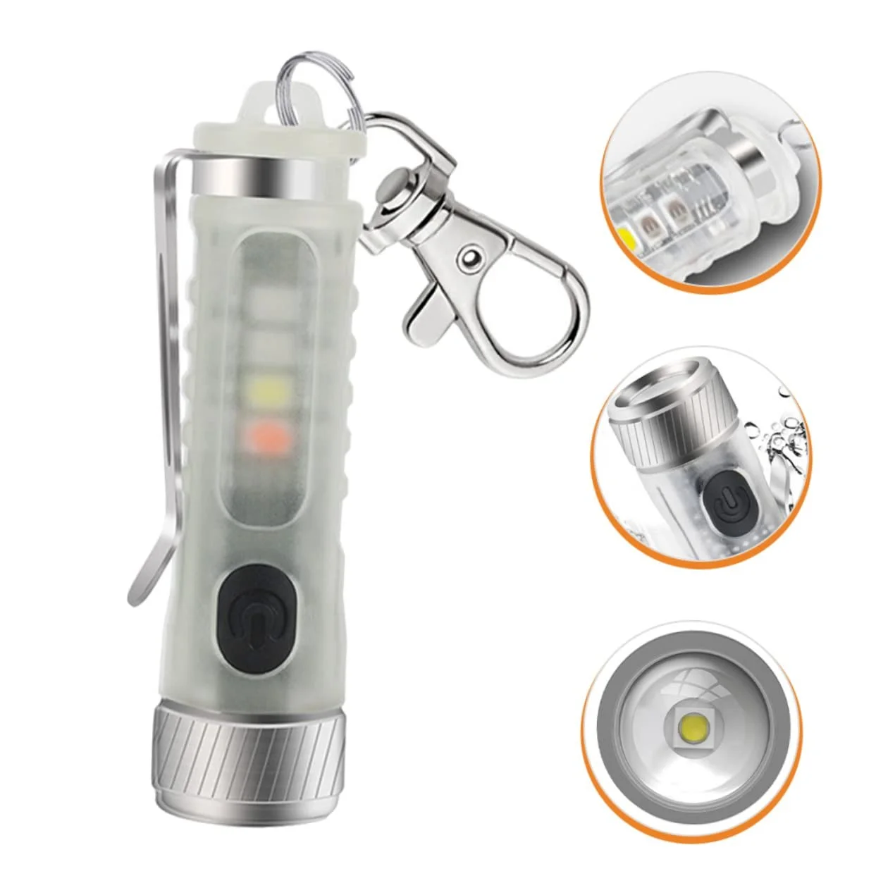 Міні-ліхтарик на брелоку INOOMP 2 x Key Fob Torch, фото №8