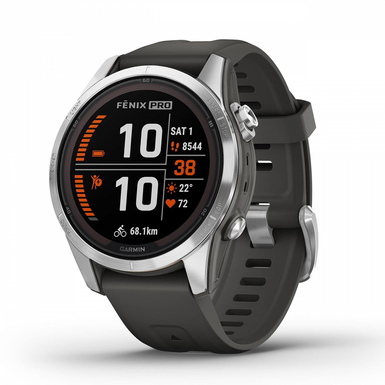 Смарт-часы Garmin fēnix 7S Pro GPS Мультиспорт с цветным дисплеем и сенсорным/кнопочным управлением, картами TOPO, более 60 предустановленными спортивными приложениями, Garmin Music и Garmin Pay Различные варианты, фото №1