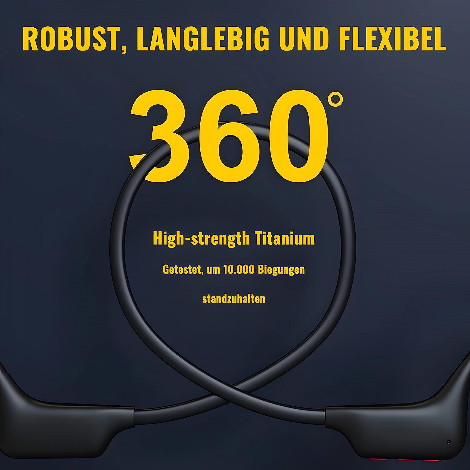 Навушники BADENBURG S3 Bone Sound, Навушники для плавання IP68, Bluetooth 5.3, Відкриті спортивні навушники з пам'яттю на 32GB MP3 Чорний, фото №7