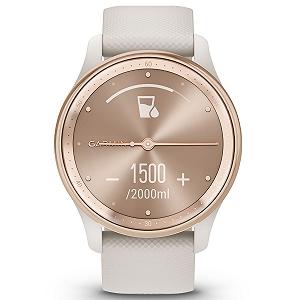 Garmin Vivomove Trend Peach Gold S Steel Bezel w Ivory Case and Band (010-02665-01) synthetic.ua - Фото 1