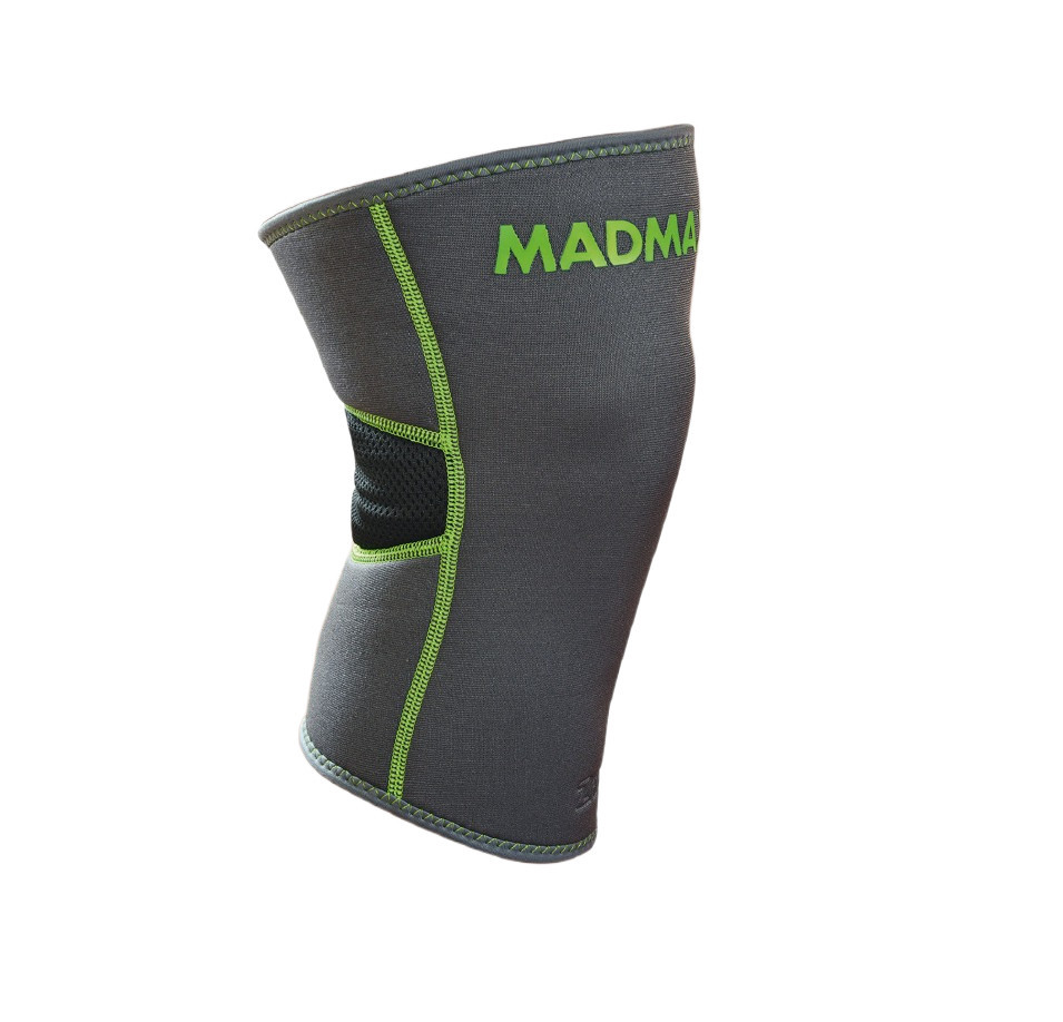Наколінник MadMax MFA-294 Zahoprene Knee Support Dark Grey/Green 1шт M, фото №2