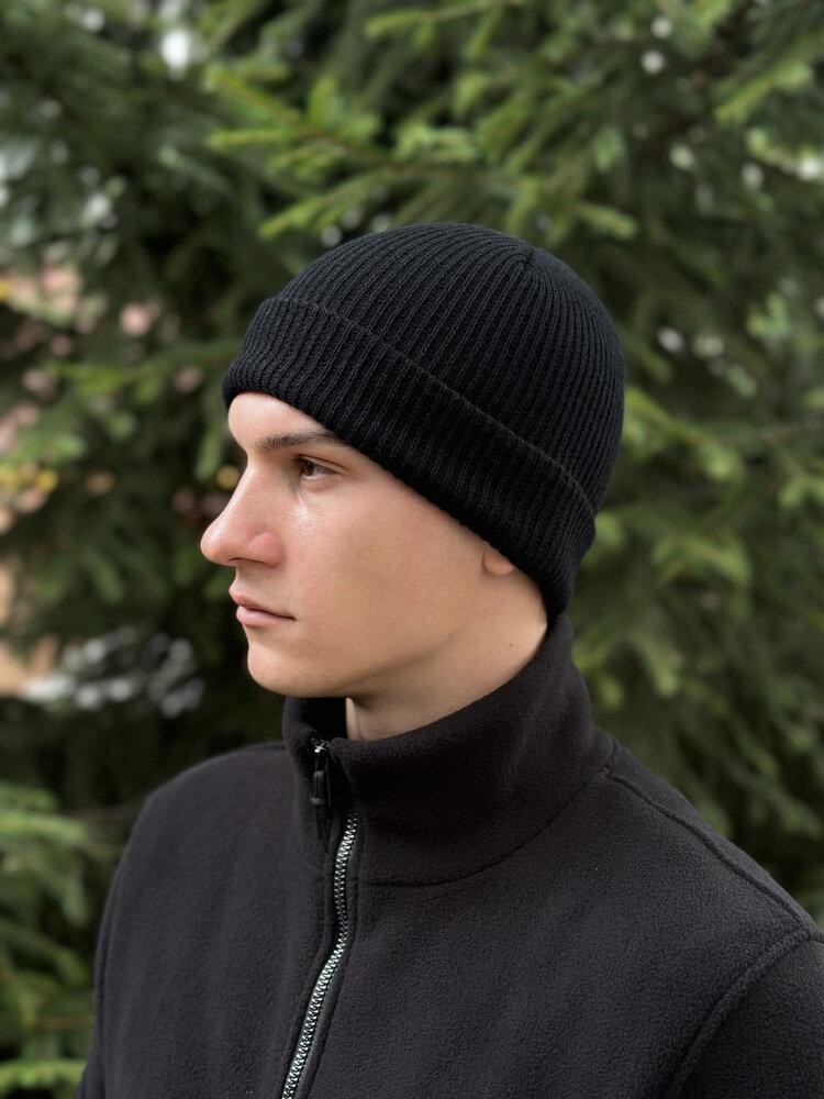 Шапка чорна, фото №4