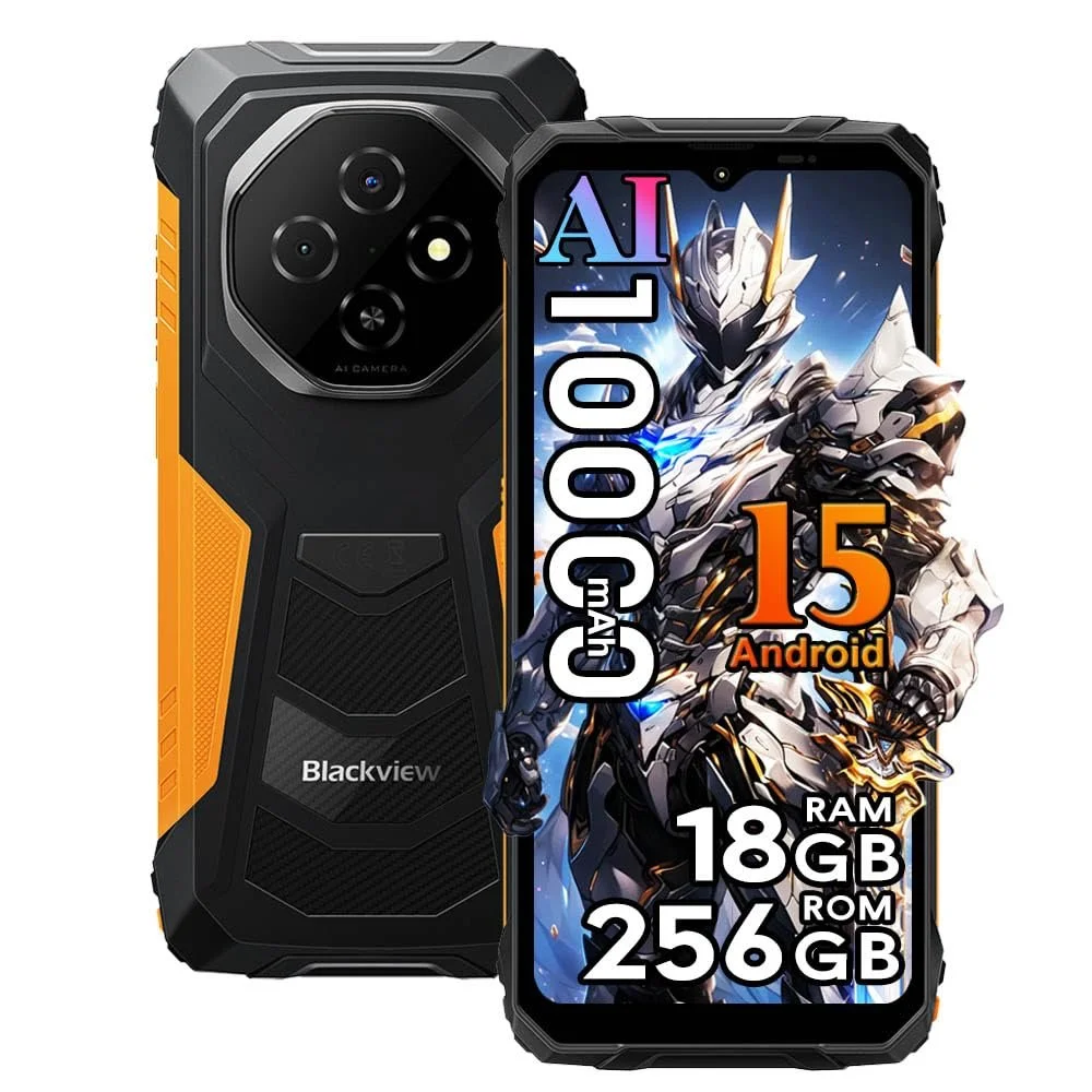 Защищенный смартфон Blackview Fort 1 18/256GB 10000 mAh 16MP 6.56" IP68/IP69K Orange, фото №1