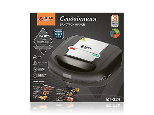 Сендвічниця 6 в 1 750Вт BITEK BT-224 - Фото 1