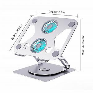 Регулируемая Подставка для Ноутбука с Разными Углами Наклона Углеродистая Сталь Регулировка Держатель для Прочности и Стабильности в Любых Условиях Складная Подставка для Ноутбука synthetic.ua - Фото 1
