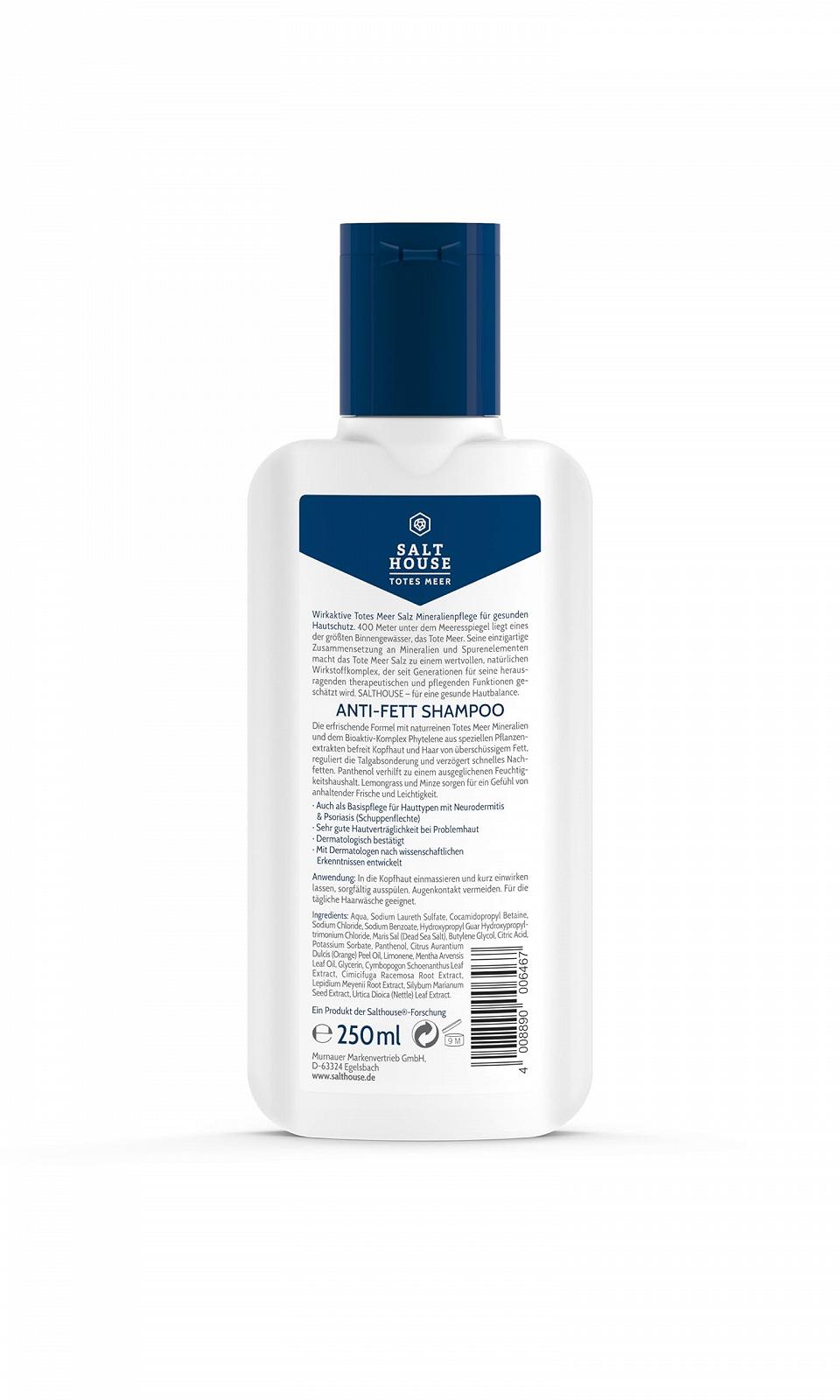 Шампунь Salthouse Dead Sea Therapy Anti-Grease для жирных волос с лемонграссом 250 мл, фото №2 Шампунь Salthouse Dead Sea Therapy Anti-Grease для жирных волос с лемонграссом 250 мл, фото №2