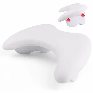 Подставка для рук U-образная lootaan для маникюра со съемными кронштейнами, микрофибра, PU кожа (белая) - Фото 1