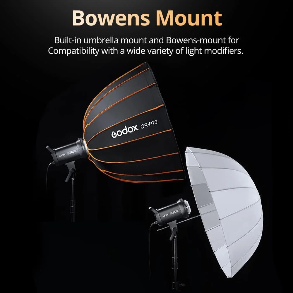 Студийный прожектор Godox SL100D Черный, фото №3