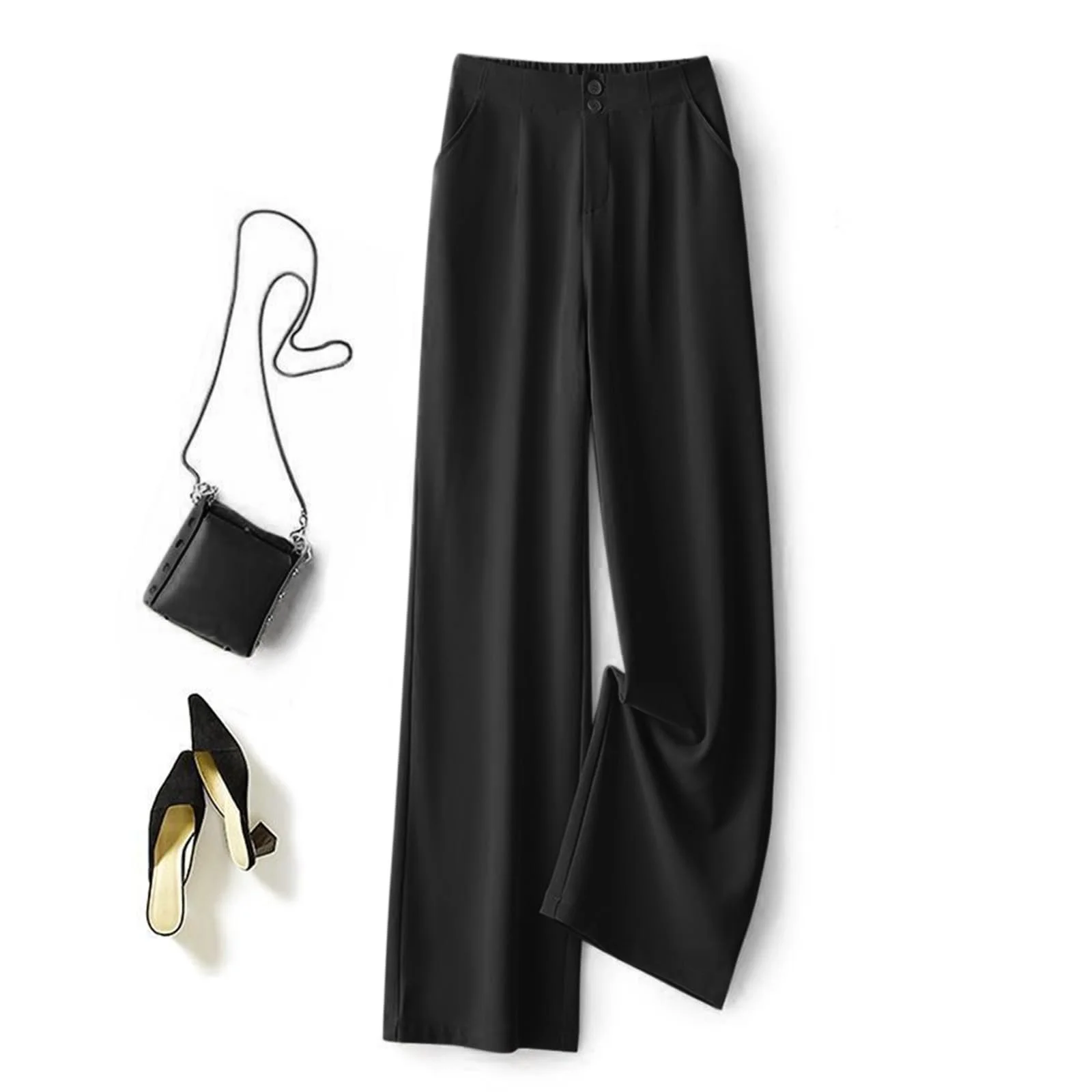 Широкие брюки Generisch Элегантные, фото №4 Широкие брюки Generisch Элегантные, фото №4