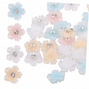 Украшения для ногтей Цветы FRCOLOR 2 шт. со стразами synthetic.ua - Фото 1