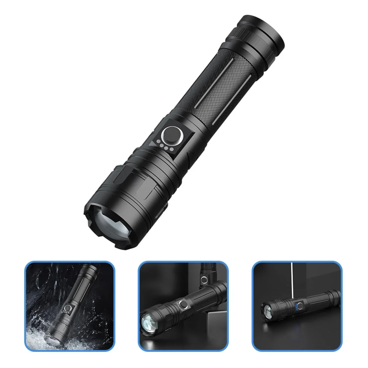 Ліхтарик HEMOTON з сильним світлом Маленький яскравий світлодіодний ліхтарик-ручка P50, фото №7