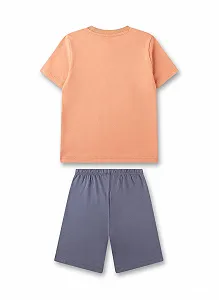 Піжама Sanetta для хлопчиків Коротка Помаранчевий synthetic.ua - Фото 1