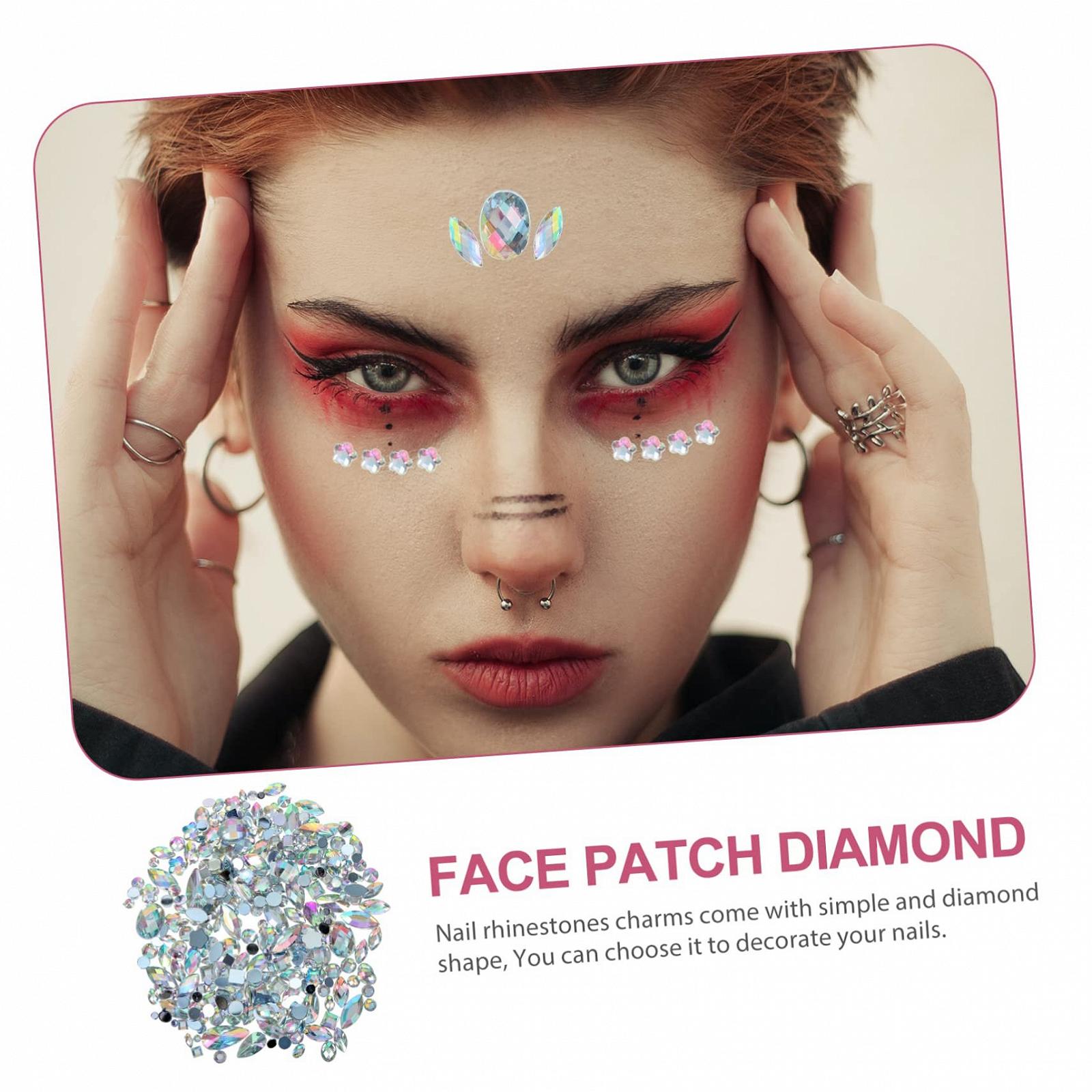 Стразы Плоские Garneck Акриловые Камни 300 штук для Наклеек на Глаза Ювелирных Изделий Маникюра Украшений для Ногтей Плоская Задняя Часть, фото №7
