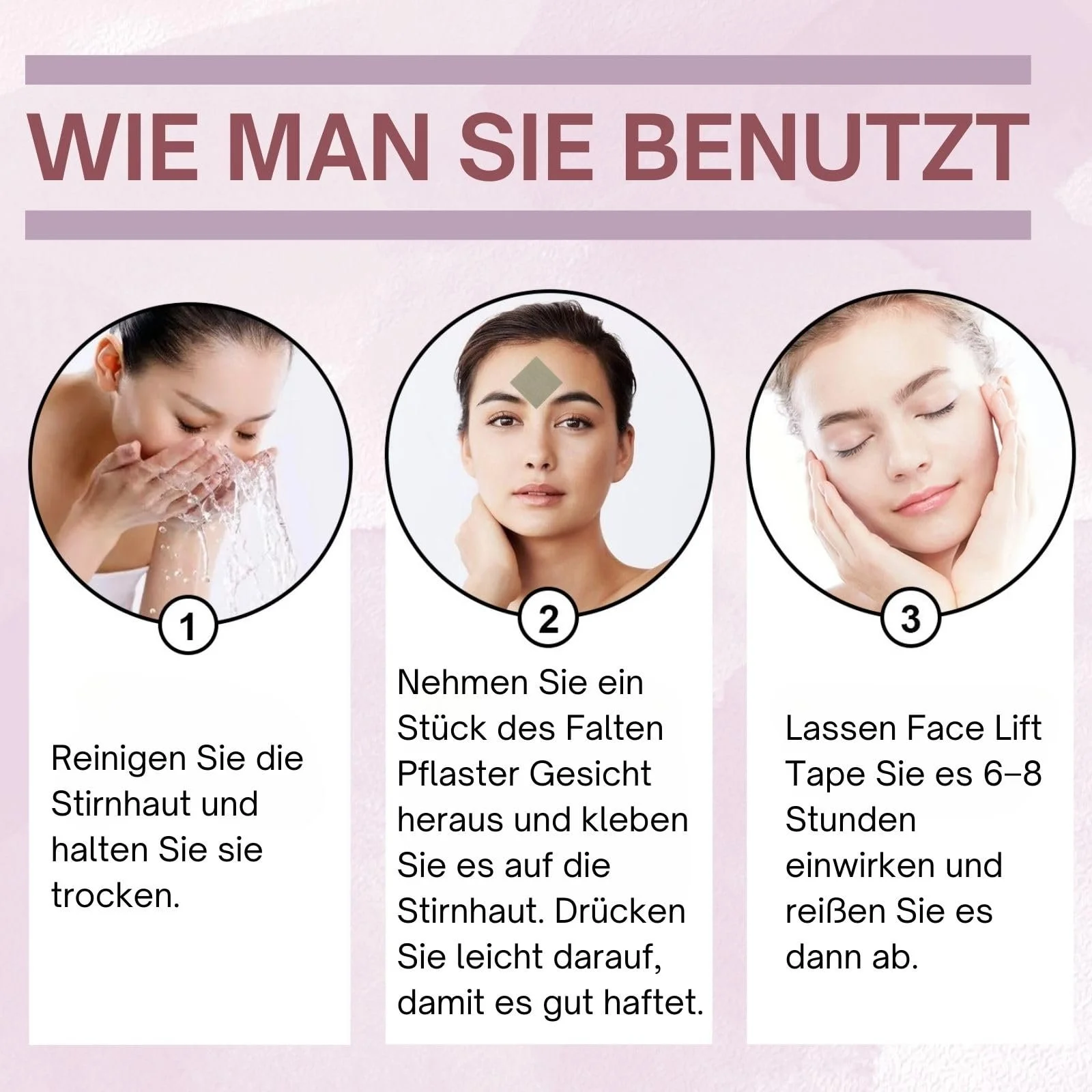 Пластирі проти зморшок Anti-Ageing з гіалуроновою кислотою для лоба, 60 шт, фото №6