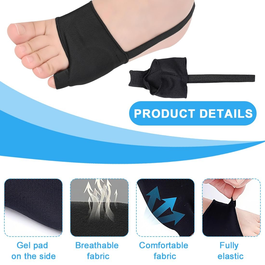 Коректор великого пальця стопи для чоловіків і жінок Hallux Valgus, фото №3